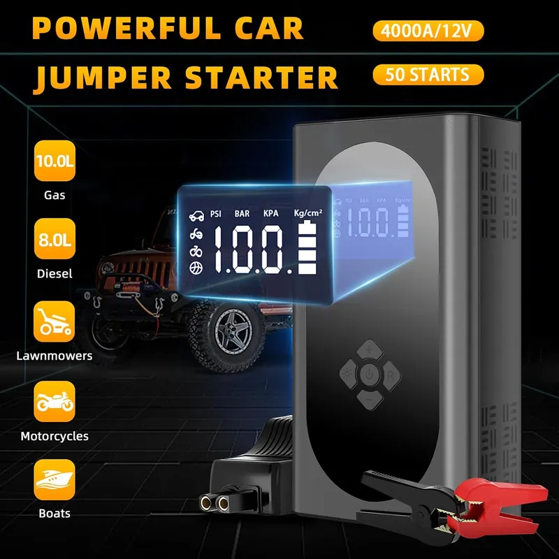 Scatach Q12 150PSI Jump Starter with Air Compressor